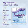 Lusheen Soft Quilted Toilet Rolls Bulk Buy - Super Quality 3 Ply Toilet Tissue Roll Provide Ultimate Comfort- Pack of 45 Rolls (1 x 45 Pack) White 3 Ply Toilet Rolls (1 Pack- 45 Rolls)