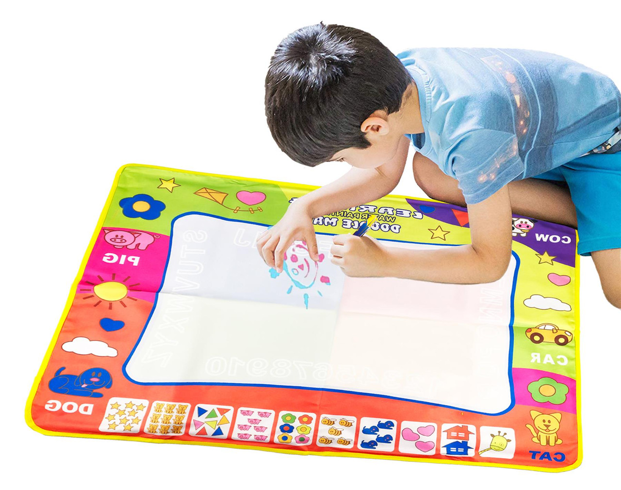 Vinsani Water Magic Doodle Mat, Drawing Painting Mat (60 × 80 cm) with