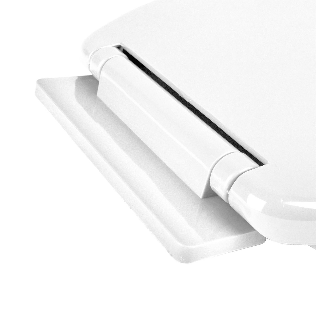 Vinsani White Oval Shaped Toilet Seat, Soft Close Toilet Seat, Fix