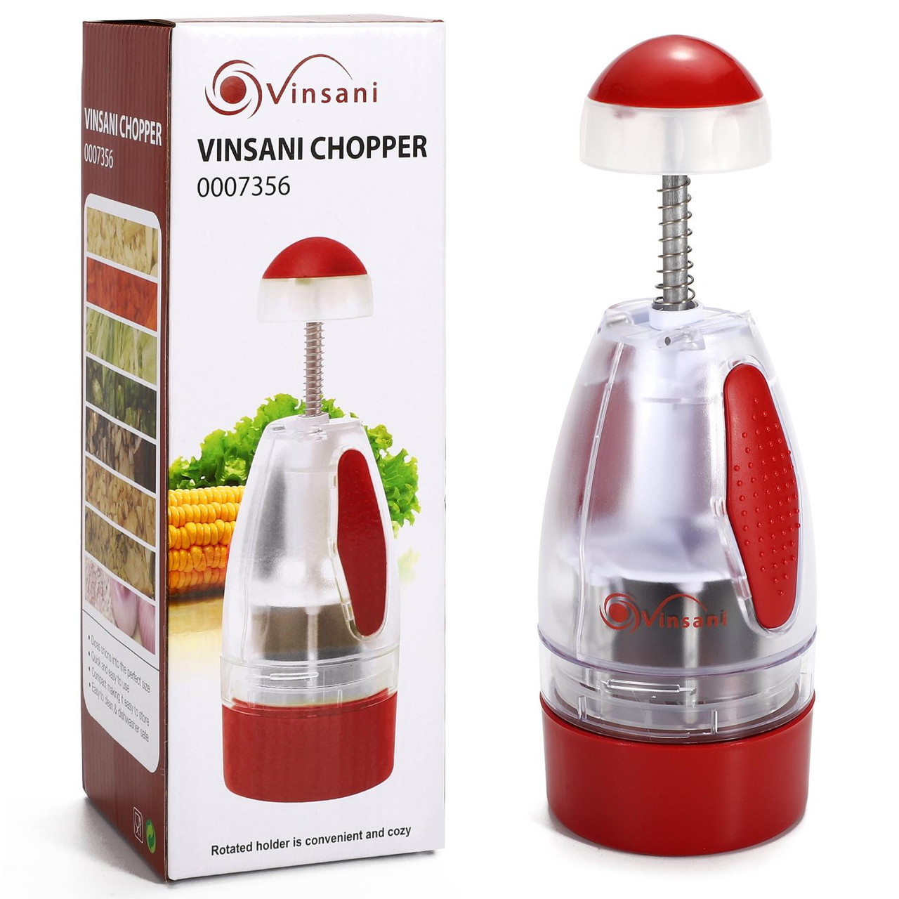 Onion Press Chopper Hand Vegetable Cutter Portable Grinder Stainless Steel  Manual Food Chopper for Garlic Chili Kitchen Travel