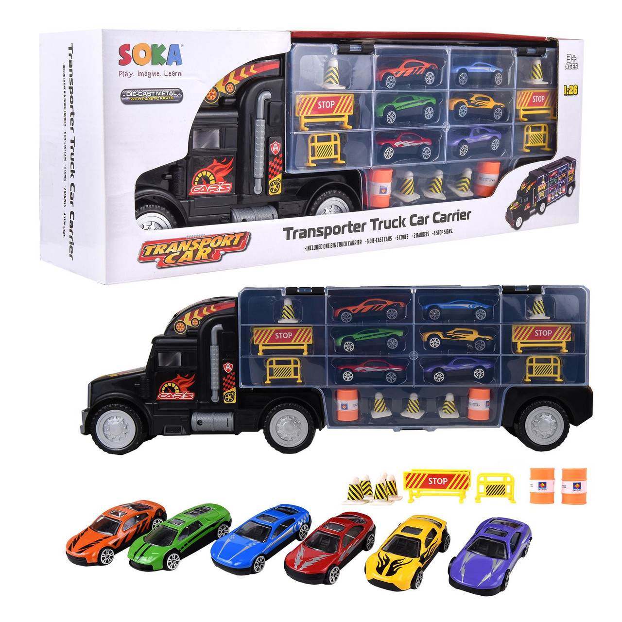 metal toy car transporter