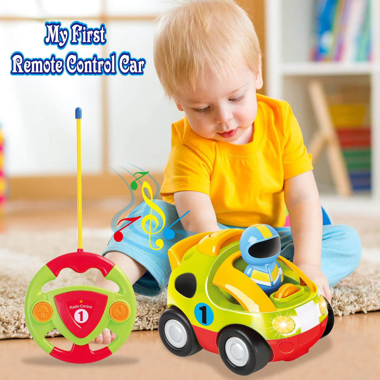 SOKA My First Remote Controlled Car for Toddlers with Light and Sound