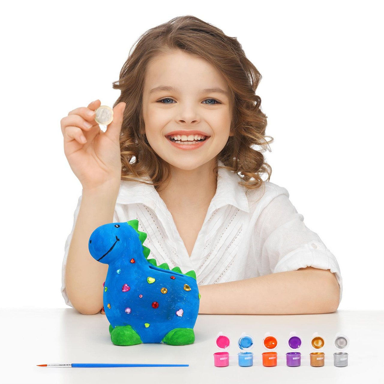SOKA Paint Your Own Money Bank Arts & Crafts Kit, DIY Fun Creative