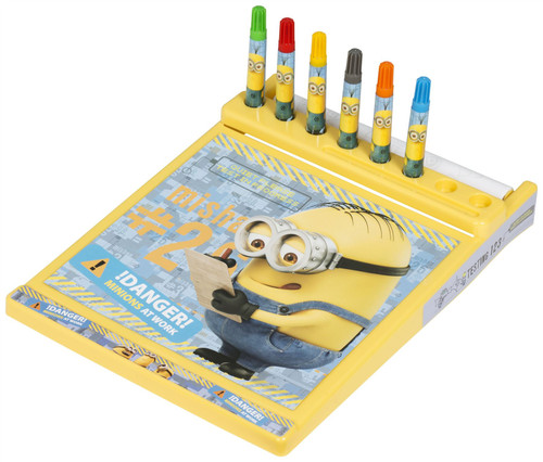 Art Set With 3M Colouring Roll Me Minions Jumbo Roll & Go For Children Kids