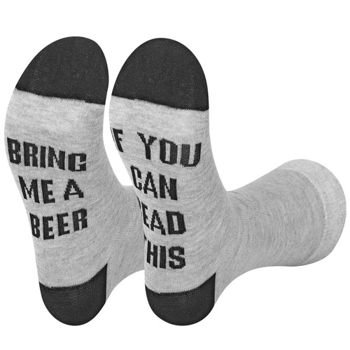 Vinsani 'If You Can Read This Bring Me A Beer' Funny Ankle Socks - Gift For Beer Lovers Vinsani 'If You Can Read This Bring Me A Beer' Funny Ankle Socks - Gift For Beer Lovers