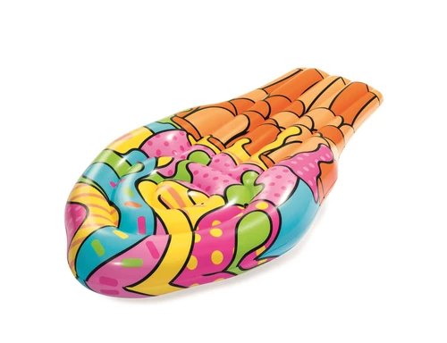 Bestway Inflatable Multicoloured Pop Ice Cream Cone Swimming Pool Lounger Lilo Air Mattress Beach Toy Float