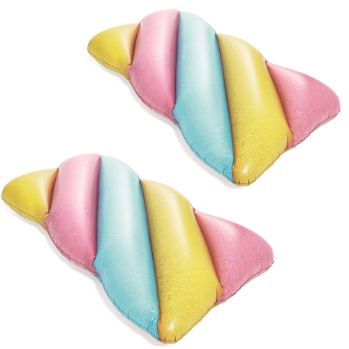PACK OF 2 Inflatable Marshmallow Candy Lounge 109 x  105 cm Lilo Air Mattress