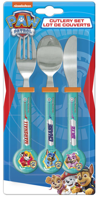 Paw Patrol Metal Cutlery Set Fork and Spoon