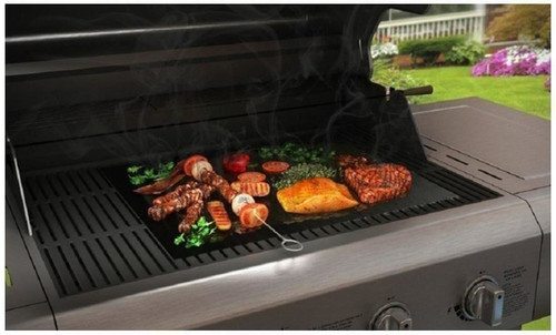 BBQ Grill Mat Barbecue Outdoor Baking Non-stick Pad Reusable Cooking Plate  40 * 30cm for Party PTFE Grill Mat Accessories