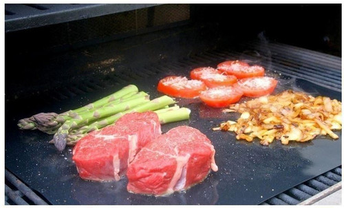 BBQ Grill Mat Barbecue Outdoor Baking Non-stick Pad Reusable Cooking Plate  40 * 30cm for Party PTFE Grill Mat Accessories