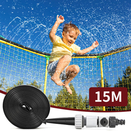 Trampoline Sprinkler for Kids Water Sprinkler for Kids Outdoor Q 並行輸入品 Vinsani Trampoline Sprinkler, Outdoor Waterpark Hose Water Sprayer,  Trampoline Accessories for Summer Water Fun