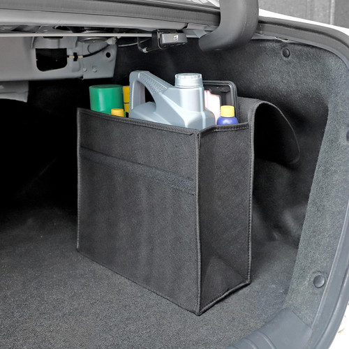 Car Trunk Organizer Soft Felt Storage Box Large Anti Slip Compartment Boot Storage  Organizer Tool Bag Car Storage Bag