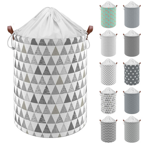 Vinsani 19.7” Freestanding Laundry Basket Storage Sorter with Drawstring Lid, Collapsible Thick Canvas Hamper Basket For Clothes, Toys, Blankets, Towels & other Bathroom and Bedroom Use Vinsani 19.7” Freestanding Laundry Basket Storage Sorter with Drawstring Lid, Collapsible Thick Canvas Hamper Basket For Clothes, Toys, Blankets, Towels & other Bathroom and Bedroom Use