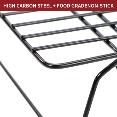 Vinsani Set of High-Carbon Steel Tier Non-Stick Cooling Rack