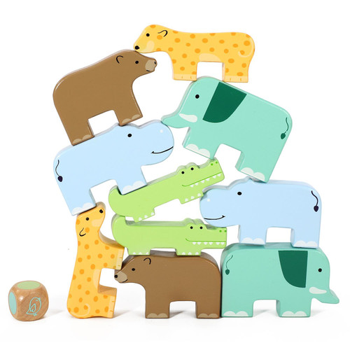 SOKA Wooden Wild Animal Stacking Toy Balancing Building Farm Shaped Blocks Developmental Montessori Toy Set Perfect Gift for Kids Toddlers Children Boy Girl Ages 3 year old + SOKA Wooden Wild Animal Stacking Toy Balancing Building Farm Shaped Blocks Developmental Montessori Toy Set Perfect Gift for Kids Toddlers Children Boy Girl Ages 3 year old +
