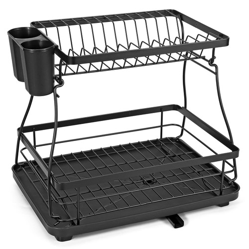  Vasysvi Dish Drying Rack with Drainboard for Kitchen