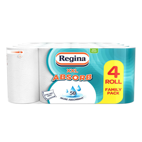 Regina XXL Absorb Kitchen Roll 16 Rolls 2 Layers for Increased
