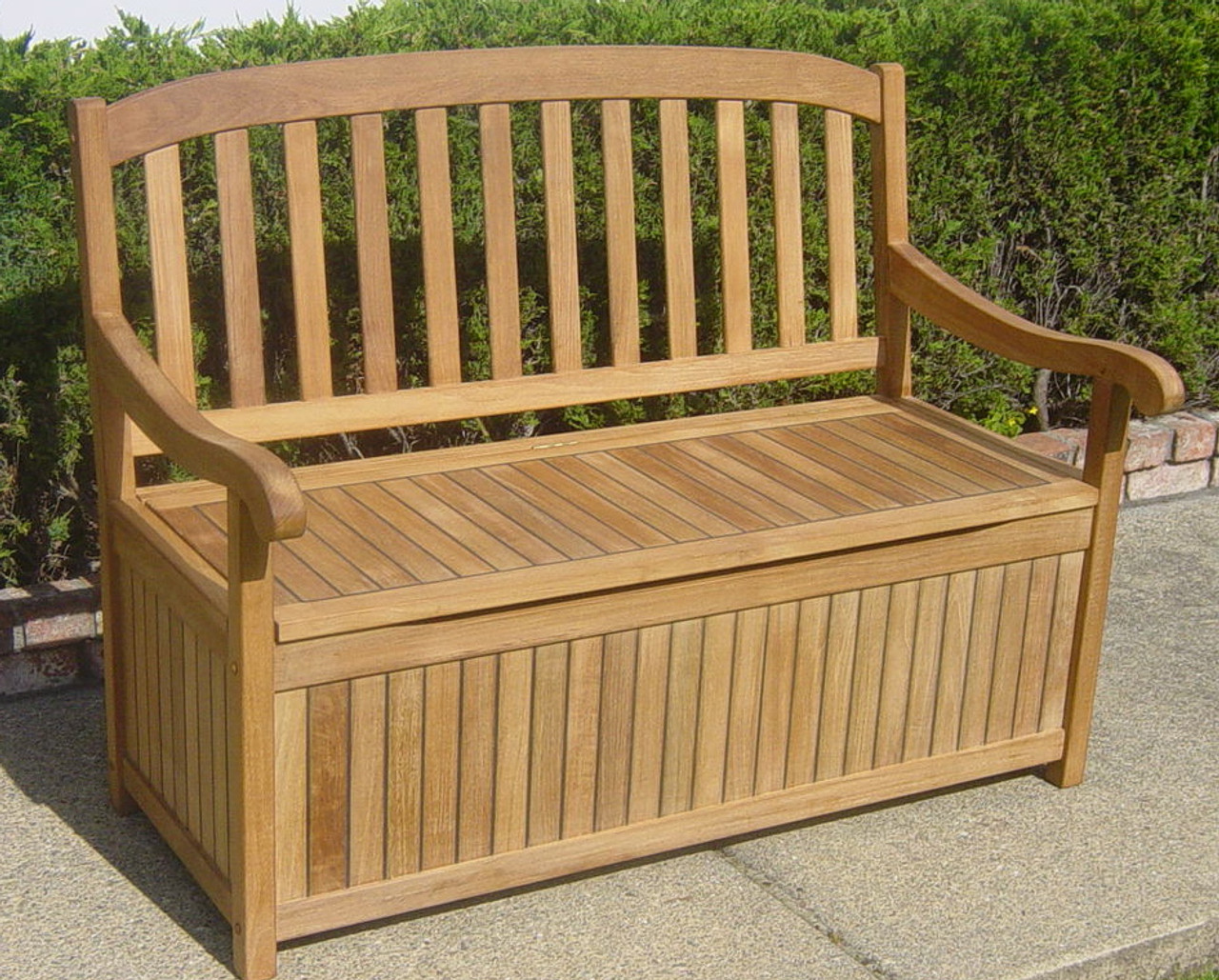 Teak Storage Bench 4 By Classic Teak