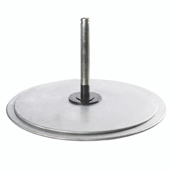Galvanized Steel Matte Silver Double Plate Stack by Frankford Umbrella