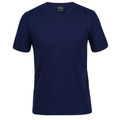 Adults Blank Cotton V-Neck T-shirt - 1VT | Jnr Navy