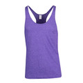 Mens Plain Athletic T-Back Racerback Singlet - T409SG | Grape Heather