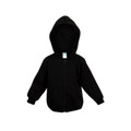 Plain Baby Fleece Zipper Hoodie - F100ZZ | Black