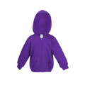 Plain Baby Fleece Zipper Hoodie - F100ZZ | Grape