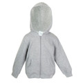 Plain Baby Fleece Zipper Hoodie - F100ZZ | Grey Marle