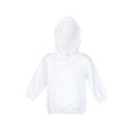 Plain Baby Kids Fleece Pullover Hoodie - F100PP | White