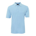 Mens Plus Sizes Short Sleeves Polo Shirt - 210 | Light Blue