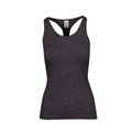 Ladies Athletic T-back Racerback Singlet - T409LD | Dark Heather