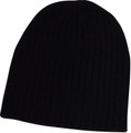 Adults Plain Cable Row Knit Beanie - CH62