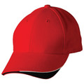 Triple Colour 6 Panels Sandwich Baseball Cap - CH68 | Red.White.Navy