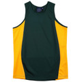 Mens Plain TrueDry Contrast Sports Singlet - TS19A | Bottle.Gold
