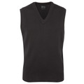 Adults Plain Corporate Wool Acrylic Knitted Vest - 6V | Charcoal