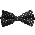 Adults Polyester Bow Black Tie - 5TBO | Black.White