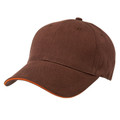 Adults Premium 6 Panels 100% Cotton Cap - 8001 | Brown.Ochre