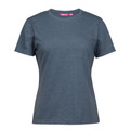 Ladies Plain Fitted T-shirt - 1LHT | Denim Marle