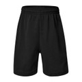 Children Unisex Plain Rugby Knit Shorts - 5270ZS | Black