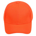 Adults Plain Fluoro Structured Pique Mesh Baseball Cap - CH77 | Fluoro Orange