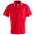 Kids Truedry Cotton Blended Contrast Trim Polo Shirt - PS65K | Red.White