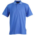 Adults Mens Plain TrueDry Plain Pique Short Sleeve Polo Shirt - PS63  | Royal
