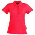 Womens Plain TrueDry Pique Short Sleeve Polo Shirt - PS64 | Red