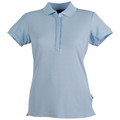 Womens Plain TrueDry Pique Short Sleeve Polo Shirt - PS64 | Sky Blue