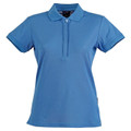 Womens Plain TrueDry Pique Short Sleeve Polo Shirt - PS64 | Cobalt Blue