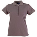 Womens Plain TrueDry Pique Short Sleeve Polo Shirt - PS64 | Charcoal