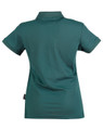 Plain Pique Short Sleeve Polo Shirt in bottle, back view