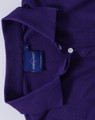 Plain Pique Short Sleeve Polo Shirt in purple, product photo