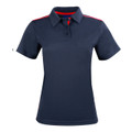 Rapid Cool Ladies Contrast Polo Shirts - PS84 | Navy.Red