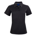 Youth Plain Rapid Cool Short Sleeves Polo Shirts - PS83K | Black.Ash